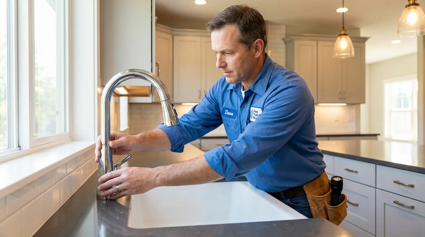 Kitchen faucet installation by Johns Plumbing LLC in South Orange