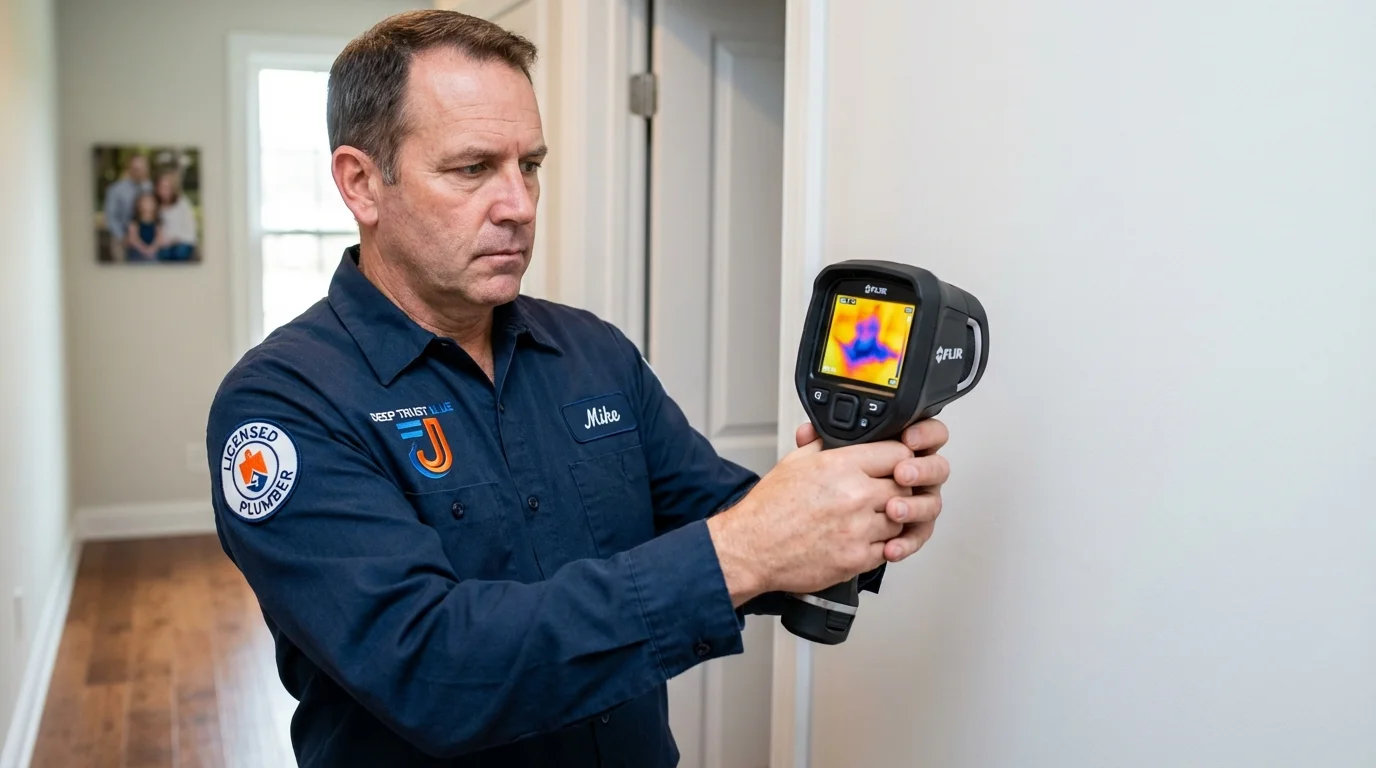 Thermal imaging leak detection by Johns Plumbing LLC in South Orange